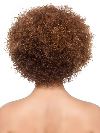 Modern Medium Curly African American Wigs