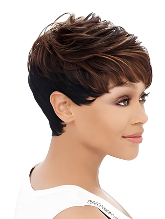 Boycuts Straight Short African American Wig