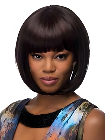 Lovely Capless Straight African American Wig