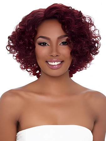 Comfortable Curly African American Wig Without Bangs