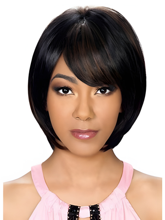 Synthetic Stunning Medium Straight Capless Wig
