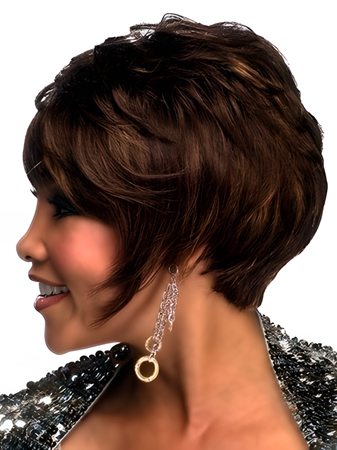 Pixie Cut Style Human Hair African American Wig
