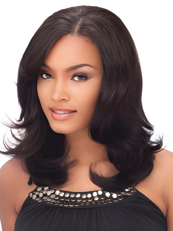 Flattering Human Hair Wavy Lace Front Wig