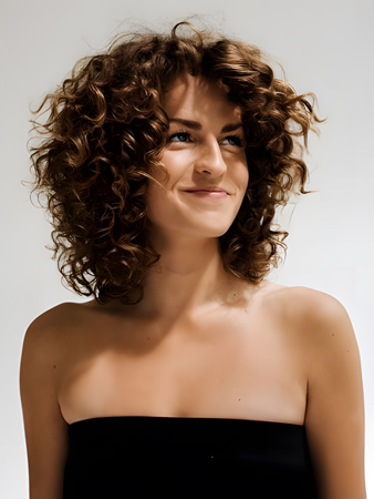 Layered Lace Front Synthetic Curly Wig