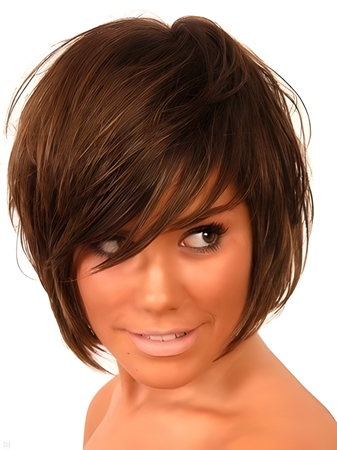Bonny Capless Remy Human Hair Straight African American Wig
