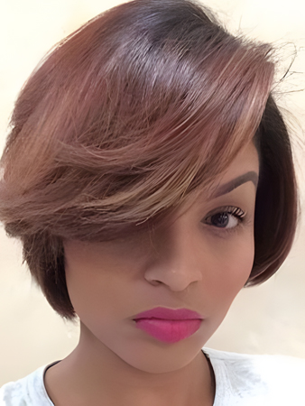 Seductive Capless Remy Human Hair Straight African American Wig