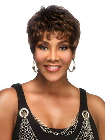 Short Natural Wavy Lace Front African American Wig