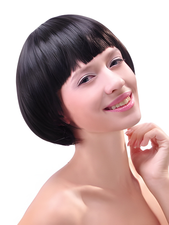 Cute Sleek Short Synthetic Bob Wig
