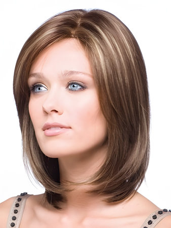 Bob Style Shoulder Length Straight Lace Front Wig