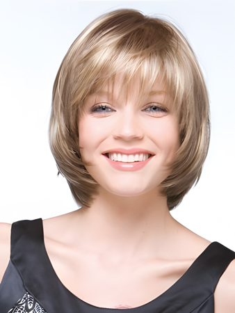 Bob Style A Variety of Multi-tonal Shades Gray Wig