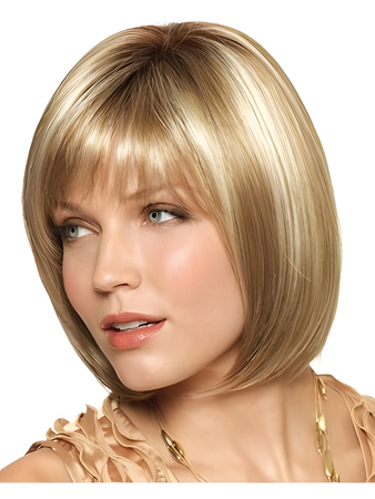 Glamorous Medium Length Monofilament Bob Wig