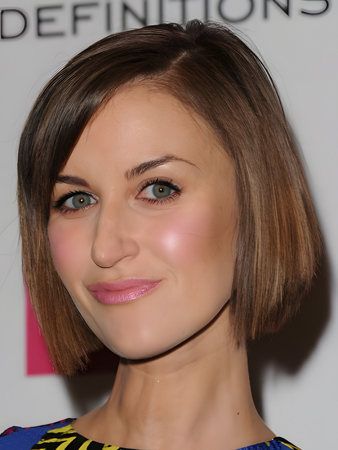 Straight Synthetic Bob Lace Front Fashionable Wig