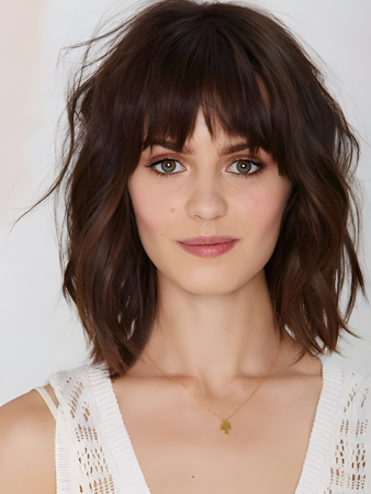 Durable Capless Wavy Remy Human Hair Bob Wig