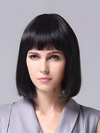 Dazzling Capless Straight Synthetic Bob Wig
