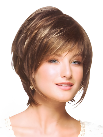 Bob Style Short Wig with a graceful fringe