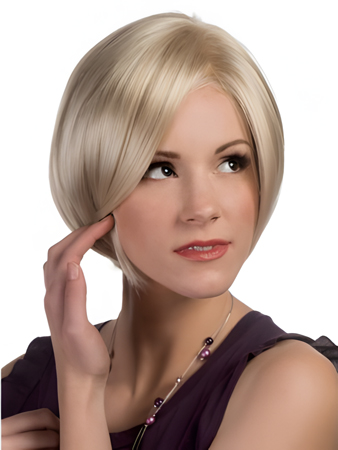 Bob Style Lace Line Chin Length Graduated Layered Wig