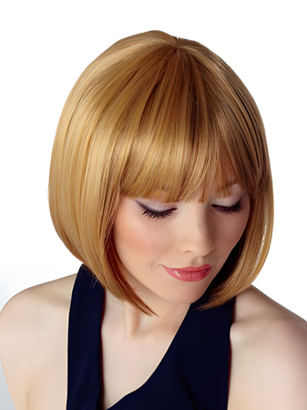 Bob Style Capless Straight Short Synthetic Wig