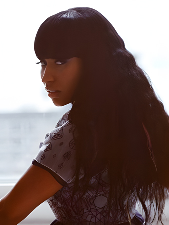 Nicki Minaj's Long Wavy Synthetic Celebrity Wig
