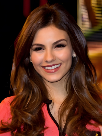 Victoria Justice Lace Front Wavy Synthetic Wig