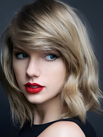 Taylor Swift Gorgeous Human Hair Straight Capless Wig
