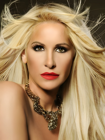 Kim Zolciak Marvelous Straight Lace Front Synthetic Wig