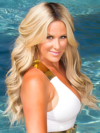 Kim Zolciak Marvelous Wavy Lace Front Synthetic Wig