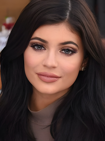 Kylie Jenner Dazzling Lace Front Straight Human Hair Wig
