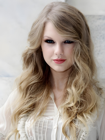 Taylor Swift Graceful Wavy Lace Front Human Hair Wig