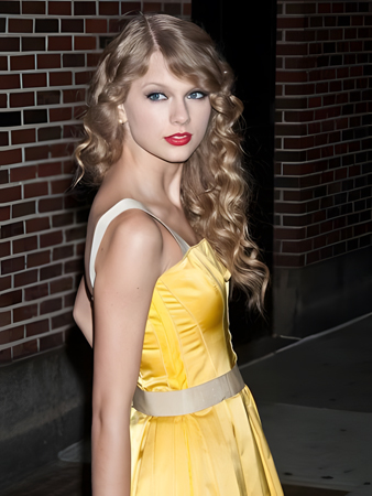 Taylor Swift Wonderful Wavy Lace Front Synthetic Wig