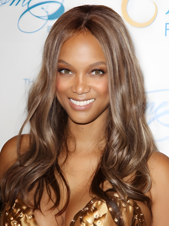Tyra Banks Admirable Wavy Lace Front Human Hair Wig
