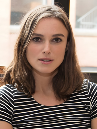Stunning Keira Knightley Straight Lace Front Remy Human Hair Wig