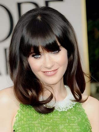 Zooey Deschanel's New Hairstyle Celebrity Wig