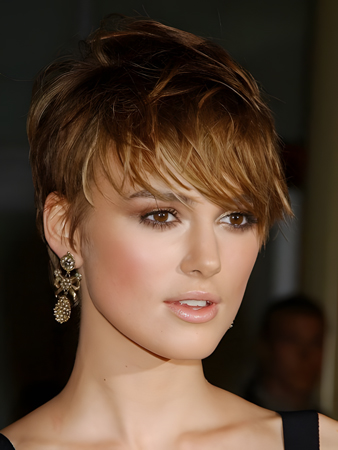 Nice Looking Keira Knightley Straight Capless Synthetic Wig