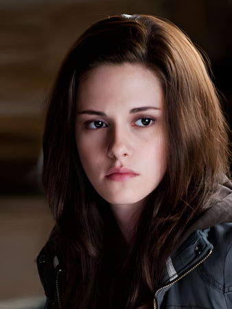 Magnificent Kristen Stewart Straight Lace Front Synthetic Wig