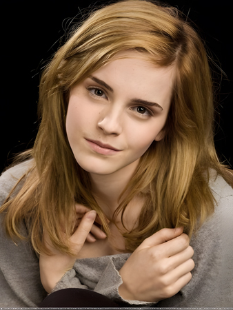 Layered Emma Watson Straight Lace Front Synthetic Wig