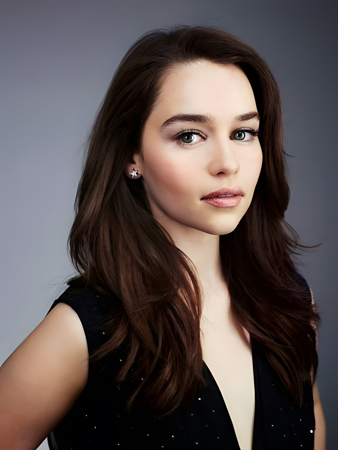 Magnificent Emilia Clarke Wavy Lace Front Remy Human Hair Wig