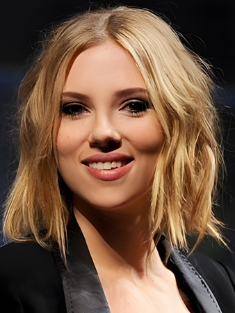 Striking Scarlett Johansson Wavy Lace Front Synthetic Wig