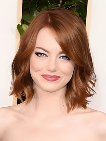 Emma Stone Stupendous Wavy Lace Front Synthetic Wig