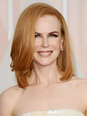 Nicole Kidman Flattering Straight Lace Front Synthetic Wig