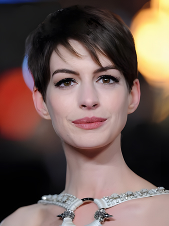 Anne Hathaway Pixie Synthetic Lace Front Wig