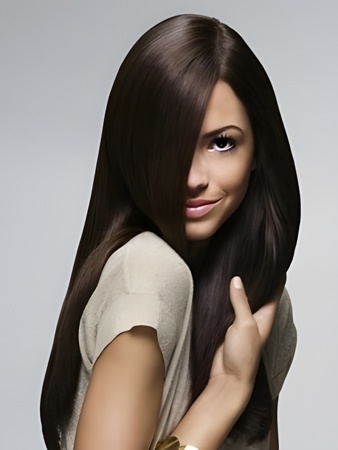 Full Lace Heat Friendly Synthetic Straight Wig