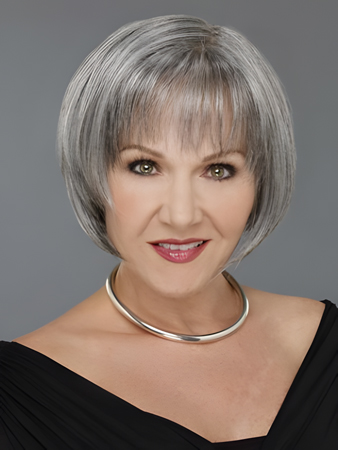 Mid-length Classic Gray Wig