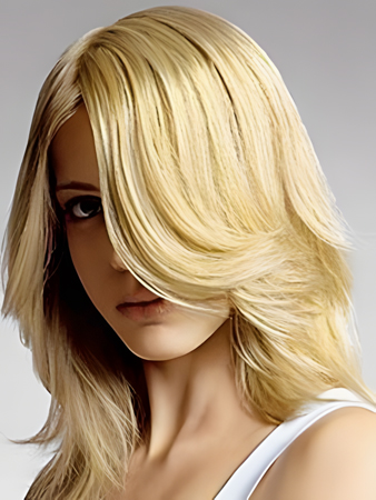 Pretty Brazilian Remy Hair Straight Capless Wig