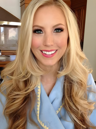 Comfortable Remy Human Hair Wavy Lace Front Wig