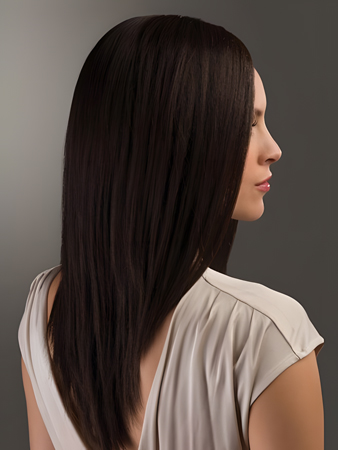 Cute Long Straight Capless Human Hair Wig