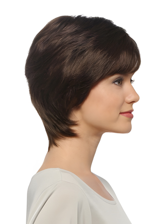 Modern Remy Human Hair Straight Capless Wig