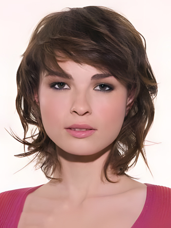 Seductive Lace Front Remy Human Hair Wavy Wig