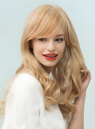 Graceful Capless Wavy Remy Human Hair Wig