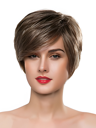 Silky Capless Straight Remy Human Hair Wig
