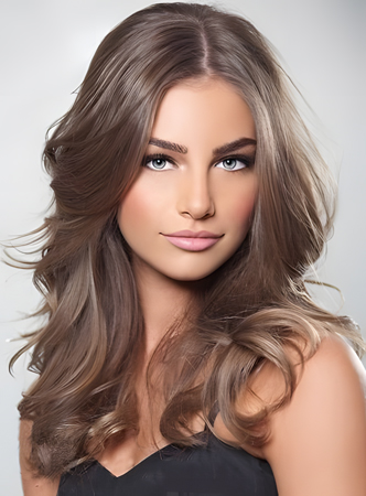 New Fashion Wavy Long Full Lace Human Hair Wig